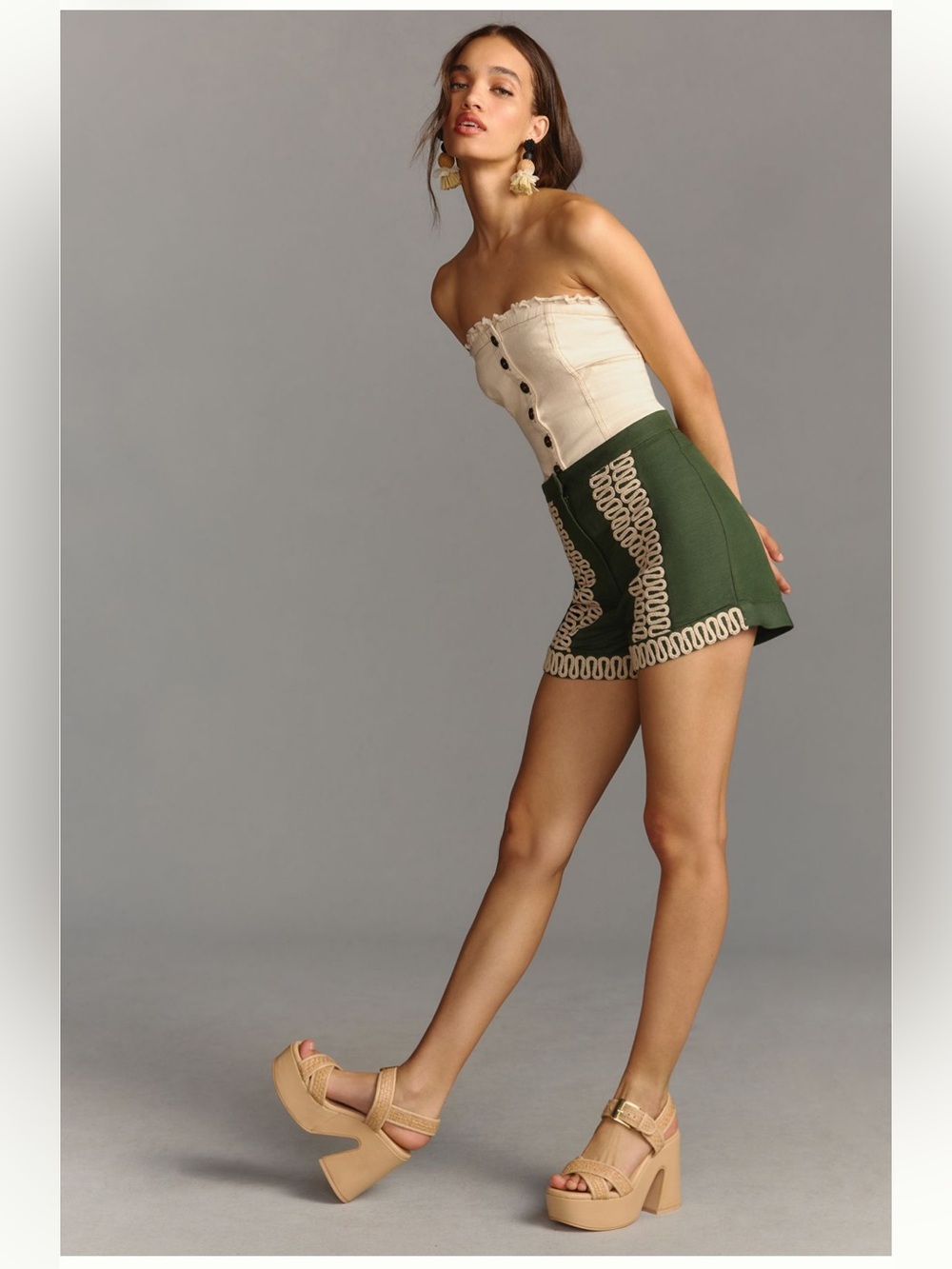Significant Other Keava Embroidered Shorts - Picture 4 of 9